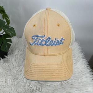 Titleist Yellow Blue Embroidery S/m Baseball Cap Golf Hat